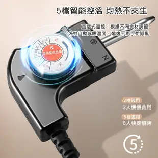 【110v電烤盤】麥飯石 家用電烤爐 韓式多功能燒烤爐烤肉不沾控溫鐵板燒