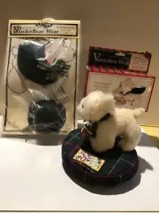 Lulu Muffy's dog plus:bed, Christmas Carol outfit, tux/tray