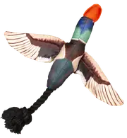 Bungee Duck Fly & Fetch Dog & Puppy Toy by Spunky Pup