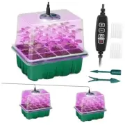 Seed Starter Tray with Plant Light, 2 Pack Grow Lights for Seed Starting Kit