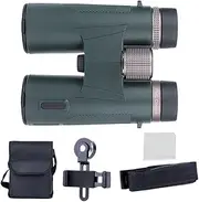 Small Binoculars for Travel, Adult Binoculars, 12X Magnification High Definition Night Vision Wide View Waterproof Professional Optics for Camping Kids Bird Watching