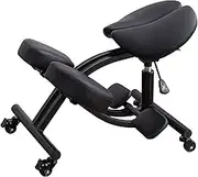 Ergonomic Kneeling Chair, Multifunctional Ergonomic Kneeling Posture Chair, Adjustable Angle Stool for Home Office, Angled Seat to Improve Posture,#b