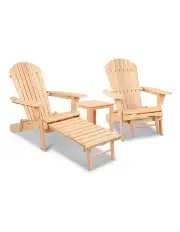 [Gardeon] 3 Piece Outdoor Chair and Table Set