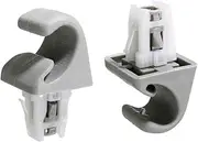 KPSTED 2 PCS Car Sun Visor Bracket Hook Clips,Fit For Toyota, Corolla 2003-2008 Plastic Gray Car Accessories Auto Sun Visor Retainer Clips Car Sun Visor Fastener