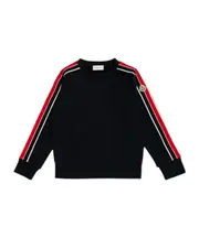 Moncler Enfant Logo Patch Stripe Detailed Sweater 8Y,12,6Y,14Y,6,12Y,8,10Y,10 navy blue