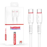 SupRShield PD 60W 4A USB Type C to C Super Fast Charging Charger Data Sync Cable Cord