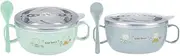OHPHCALL 2Pcs Stainless Steel Bowl with Bionic Handle Double Insulated Cartoon Tableware for Rice Dessert and Cuisine Easy to Clean