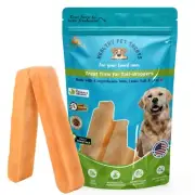 Himalayan Yak Dog Chews Milk Cheese Natural Treat Bone Jumbo - 1 Pcs Dog Food
