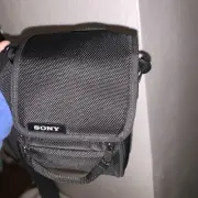 Sony Handycam or Digital Camera Carrying Case Bag Black - 6x5x4" EUC