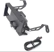 Motorcycle Navigation Bracket for Ducati for MULTISTRADA 950 1200 1200S 2015-2017 Mobile Phone Navigation Bracket USB Phone Charging Phone Mount (Color : 2)