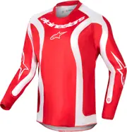 Alpinestars Racer Lurv Youth Motocross Jersey, white-red, Size XL White Red
