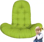 Papasan Cushion, Thickened Round Cushion for Papasan Chair Hanging Egg Chair Cushion Overstuffed Chair Cushion (Camel 130x95cm/51x37in)