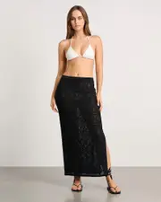 [Jag] Jag Women's Alyssa Knit Maxi Skirt In Black Size 16 16 Black