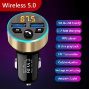 Wireless Bluetooth Car FM Transmitters MP3 Player USB Chargers Hands-free Kit AU