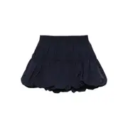 [Sea] Sea Mirian Bubble-hem Ruffled Mini Skirt S BLUE