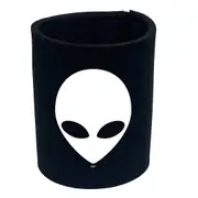 Alien Head White - Funny Novelty Stubby Holder