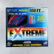 100' 12 Gauge Cold Weather Extension Cord w Lighted Outlet - Made in USA