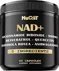 NAD+ Supplement with Nicotinamide Riboside 900Mg, Resveratrol, Quercetin, Turmer