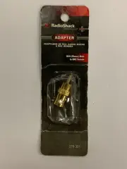 New RCA (Phono) Male To BNC Female Adapter Connector RadioShack 278-301 2780301