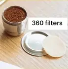 360X unbleached Nespresso coffee paper filter for Reusable coffee pods.