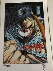 RARE PITT LIMITED EDITION NUMBERED SIGNED POSTER PRINT DALE KEOWN 1994 #195 NEW