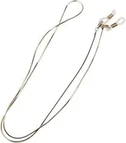 [BESTYASH] Golden Non Slip Copper Eyeglass Chain Cord Holder with Ends Durable Sunglasses Neck Strap for Easy Use and Practicality