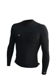 ZION WETSUITS Wesley 0.5mm Long Sleeve Vest - Black - Summer 2023/24 Range