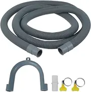 2M Universal Washing Machine Drain Hose Dishwasher Drain Hose Extension Tubes Plastic PP Stretchable Drain Hose