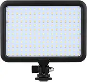 ICLIPE TTV-204 Ultra Thin Photographic Equipment LED Camera Video Light Lamp Panel 3200K~5500K Dimmable for Canon Nikon Pentax DSLR Camera Video Camcorder Fit for Sony NP-F NP-FM NP-H Series Battery