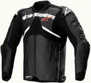 Alpinestars Atem V5, leather jacket , color: Black/White , size: 58