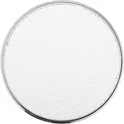 ACROPIX Universal 4" Car Speaker Grills Cover Mesh Round 4 Inch Audio Speaker Subwoofer Guard Protector Case Iron Plating Silver Tone White - Pack of 1