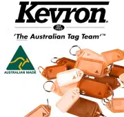 Original Kevron KEY TAG Bulk Lot ( x50 Tags ) ORANGE