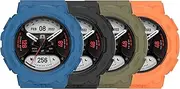 Protector Case intended for Amazfit T-Rex 2 Watch Case Soft TPU Shock-Proof Anti-Scratch Bumper Protective Shell intended for Amazfit T-Rex 2 Case Cover Smartwatch Accessories (Black&Blue&DarkGreen&Orange)