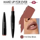 MAKE UP FOR EVER Rouge Artist Intense Lipstick 112 CHIC BRICK ~ Rosy Brown Nude
