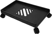 DIYEAH Computer Tower Stand with Wheels PC Cart Holder for Home Office Movable CPU Stand for Desktop Cases Design with Smooth Edges Fits Towers Up