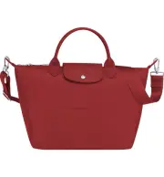 Longchamp Le Pliage Medium Neo Nylon Satchel Crossbody Tote ~NIP~ Red