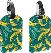 [YTYVAGT] Luggage Tag,Luggage Tags for Suitcases,Bag Tags for Luggage,2-Pc,Fruit Banana