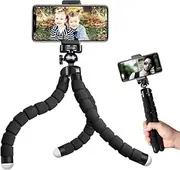 EZONEDEAL Octopus Phone Tripod,Flexible Cell Phone Tripod Phone Holder,Mini Travel fits iPhone Tripod Stand,Selfie Stick Tripod Compatible with Phones,Cameras for Selfie/Video/Photo/Stream/Vlogging