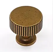 Asidrama 30 Pack Antique Brass Kitchen Cabinet Knobs Drawer Knobs Cabinet Hardware Zinc Knob for Dresser Drawers