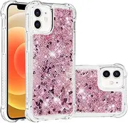Case for iPhone 12 Mini 5.4", Lovely Elegant Bling Quicksand Sparkle Shiny Glitters Premium Fashion Shockproof Cover Case for iPhone 12 Mini 5.4"-Color#9