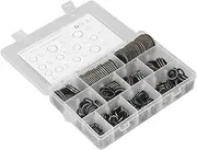 230 Pcs Metal Rubber Oil Seal Washer Assortment Kit M6 to M26 Self Centered Oil Drain Plug Gasket