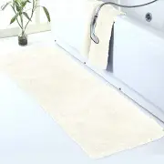 Large Bathroom Rug (24 x 60) Extra Soft and Absorbent Shaggy 24" x 60" Ivory