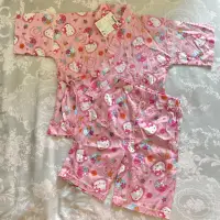 在飛比找蝦皮購物優惠-全新三麗鷗 Hello Kitty 日本 粉紅色 甚平 10