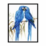 Hyacinth Macaw Framed Print Fine Art Poster Print