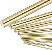 uxcell 15Pcs Brass Rod, Brass Solid Round Rod Multiple Diameter 100mm Length 1-8mm Dia Lathe Bar Stock for RC Model DIY Craft