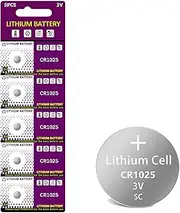 5PCS CR1025 5033LC Button Cell Battery Br1025 1025 3V Lithium Batteries Button Cell Batteries for Watch Toy Remote Control Car Key cr2032