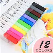 12 Colour Brush Pen Watercolor Art Drawing Painting Artist Sketch Mang