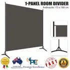 1 Panel Room Divider Freestanding Partition Privacy Screen Anthracite 175x180 cm