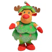 Stuffed Animal Toys Best Gifts Singing Dancing Toys Christmas Decoration Mimicking Twisting Toy Interactive Toy For Boys Girls Reindeer