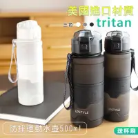 在飛比找momo購物網優惠-【原家居】美國進口Tritan材質 防摔運動水壺500ml(